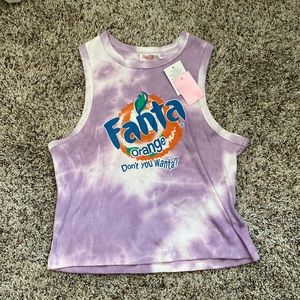NWT Y2K Fanta Tie Dye Fanta Crop Top